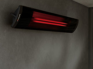 Heatscope Pure+ 3000W Electric Radiant Outdoor Heater in Black - lifestyle.