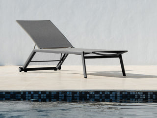 Hydra Outdoor Sunlounge in Charcoal