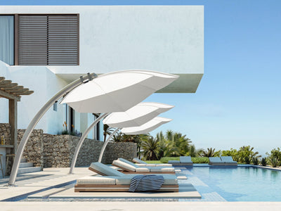 Icarus UX Leaf Shaped Outdoor Umbrella in Architecture / Spigot Only 1