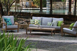 MELB CLEARANCE- Venlo 4pc Teak Outdoor Lounge Setting_5