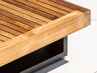Truro Teak Platform | Outdoor Lounge Setting in Sooty / 5 Seater / Truro Coffee Table_2