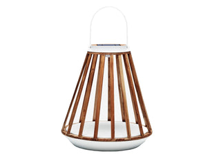 Kate Outdoor Solar Lamp in White / Large