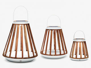 Kate Outdoor Solar Lamp in White / Small 1