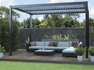 Kayden Outdoor Pergola in Charcoal / 4x3m - lifestyle 2.