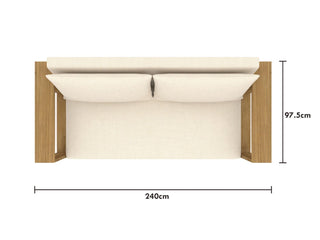 in Teak / Natte Oyster / Float Coffee Table_16