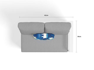 Aspen Modular | Outdoor Lounge Setting in White / Grey Chine / 6 Seater / Adele 140x63cm_5