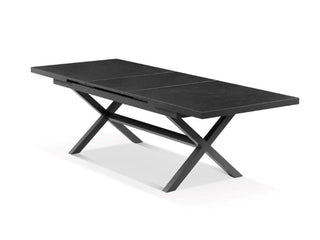 Lago Outdoor Extension Table in Charcoal / 200 - 260cm.
