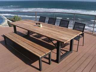 Laguna Outdoor Dining Table in Charcoal / 290x100cm 8.