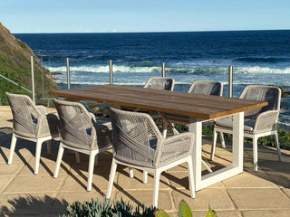 Serang Outdoor Dining Chair Set in White / Gobi / Grey Ridge / Set of 2_4
