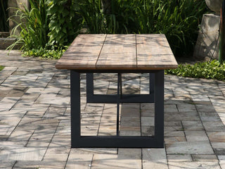 Laguna Table & Verde Chairs | Outdoor Dining Setting in Charcoal / 9pc 240cm_6