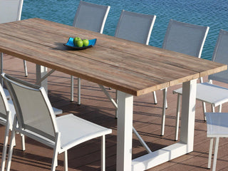 Laguna Outdoor Dining Table in White / 290x100cm 3.