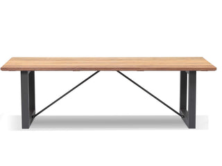 Laguna Table & Twain Teak Arm Chair | Outdoor Dining Setting in Charcoal / Cinder / 11pc 290cm_4