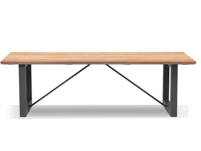 Laguna Table & Twain Teak Arm Chair | Outdoor Dining Setting in Charcoal / Cinder / 11pc 290cm_4