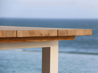 Laguna Table & Verde Chairs | Outdoor Dining Setting in White / 9pc 240cm_5