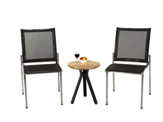 Larsen Round Outdoor Side Table in 406x490H - side view 2.