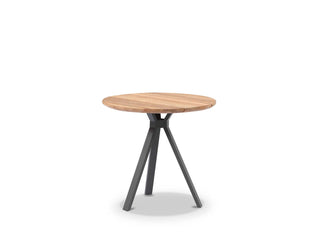 Larsen Round Outdoor Side Table in 406x490H - side view 3.