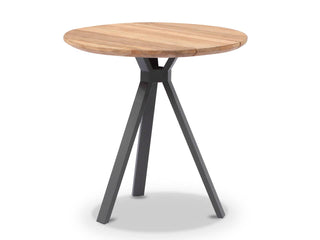 Larsen Round Outdoor Side Table in 600x600H - side view 3.