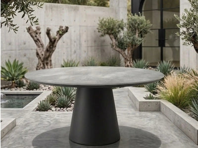 Lima Outdoor Dining Table in Charcoal / Palladium 2