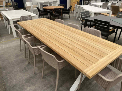 MELB CLEARANCE- Lyon Table with Gabriela Chairs 9pc Outdoor Dining Setting_1