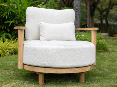 SYD FLOORSTOCK SALE- Lucca 2pc Teak Outdoor Swivel Lounge Set_4
