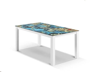 Domiziani Lava Stone Table & Sevilla Chairs | Outdoor Dining Setting in White / Luna Rossa / 7pc 165cm_5
