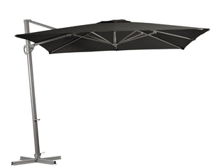 Lynden 280 Square Outdoor Cantilever Umbrella in Charcoal Texture
