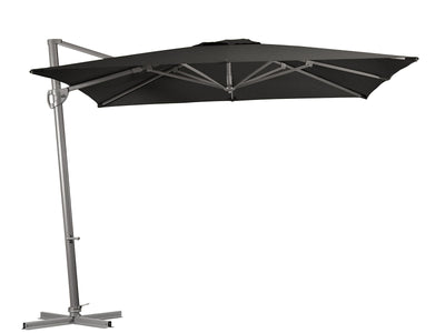 Lynden 280 Square Outdoor Cantilever Umbrella in Charcoal Texture