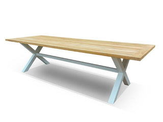 Lyon Outdoor Dining Table in White / 290x100cm 2.