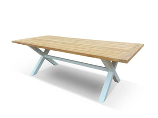 Lyon Outdoor Dining Table in White / 240x100cm
