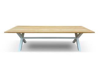Lyon Outdoor Dining Table in White / 290x100cm 3.