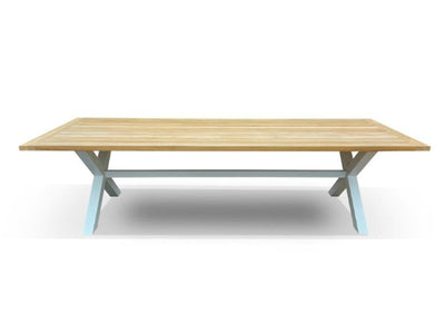 Lyon Outdoor Dining Table in White / 290x100cm 3.
