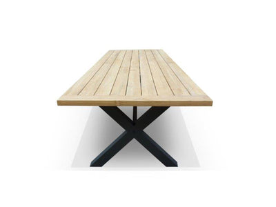 Lyon Outdoor Dining Table in Charcoal / 290x100cm 3.