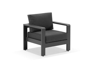 Malibu Outdoor Armchair in Charcoal / Graphite