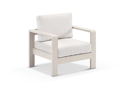 Malibu Sofa  | Outdoor Lounge Setting in Dune / Vanilla / 5 Seater / Milos Coffee Table Set_2