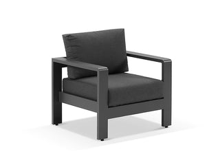 Malibu Sofa  | Outdoor Lounge Setting in Charcoal / Graphite / 5 Seater / Milos Coffee Table Set_4
