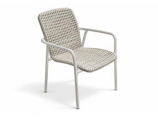 Marlow Outdoor Dining Chair in Dune / Oyster White - Grey Beige