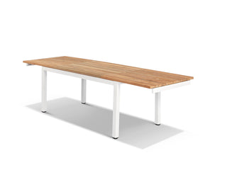 Marseille Extension Outdoor Dining Table in White / 170 - 280cm