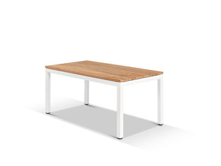 Marseille Extension Outdoor Dining Table in White / 170 - 280cm - close-up.