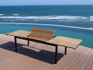 Marseille Extension Outdoor Dining Table in Charcoal / 220 - 340cm 1