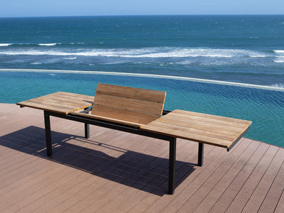MELB CLEARANCE- Marseille 280 Extension table with Verde Chairs - 9pc Outdoor Dining Setting_2