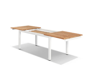 Marseille Extension Outdoor Dining Table in White / 170 - 280cm 2.
