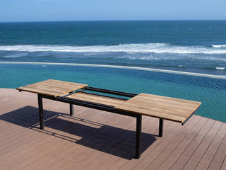 MELB CLEARANCE- Marseille 280 Extension table with Verde Chairs - 9pc Outdoor Dining Setting_3