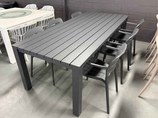 MELB CLEARANCE- Adele Table with Heath Chairs | Outdoor Dining Setting