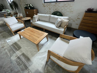 MELB CLEARANCE- Ubud 4pc Teak Outdoor Lounge Setting_1