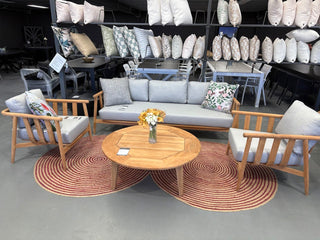 MELB CLEARANCE- Float 4pc Teak Outdoor Lounge Setting_1