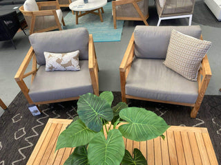 MELB FLOORSTOCK SALE - Hampton 4pc Teak Outdoor Lounge Setting_9