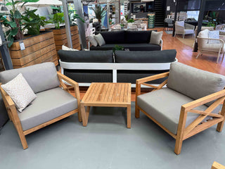 MELB CLEARANCE- Hampton 3pc Outdoor Lounge Setting