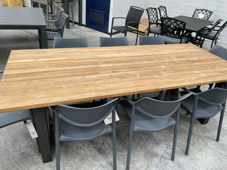 MELB CLEARANCE- Laguna Table with Splash Aire Chairs 9pc Dining Setting_1
