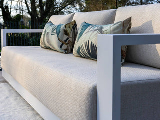 Milos Sofa Set | Outdoor Lounge Setting in White / Pebble / 5 Seater / Adele Coffee Table Set_11