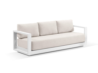 Milos Sofa Set | Outdoor Lounge Setting in White / Pebble / 5 Seater / Aspen Coffee Table Set_9
